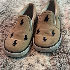 Polo Kids Tan Slip-On Shoes